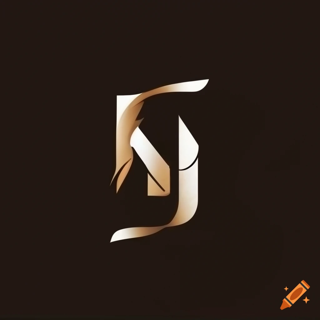 minimalist logo with N and S initials