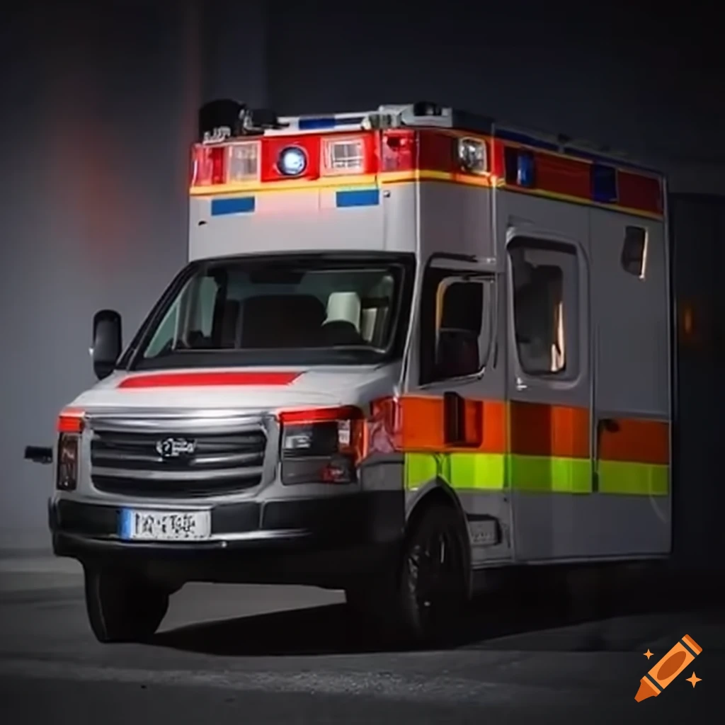 man near open ambulance door