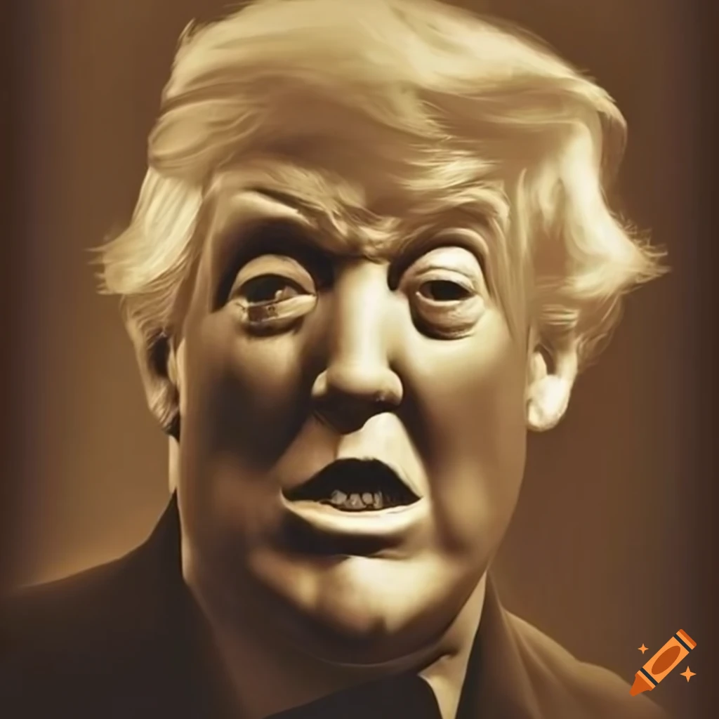 Grand Guignol-style poster featuring TRUMP