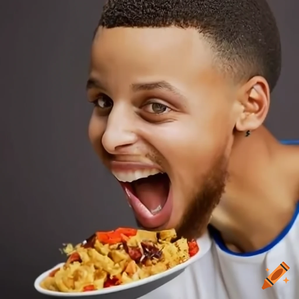 Steph Curry Enjoying A Spicy Curry Meal On Craiyon steph-curry-enjoying-a-spicy-curry-meal-on-craiyon