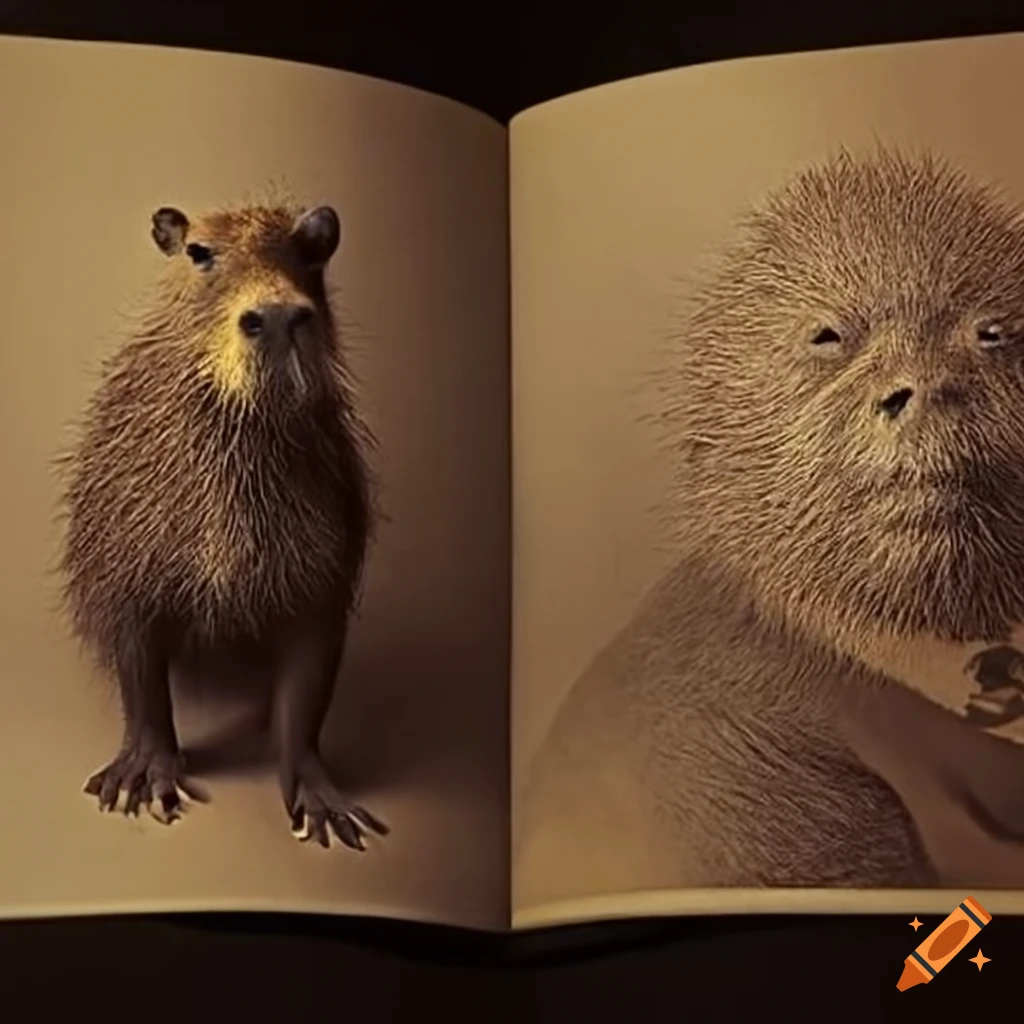 Jean-Bedel Bokassa with a capybara
