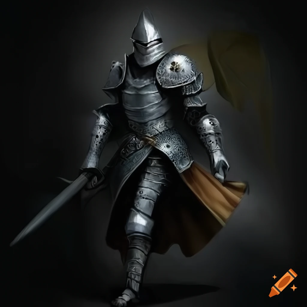Image of a knight on Craiyon