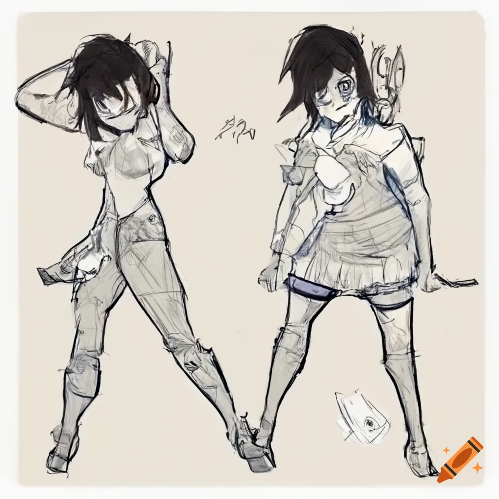 Female Character Pose and Gesture Sheet 1 by EtheringtonBrothers on  DeviantArt