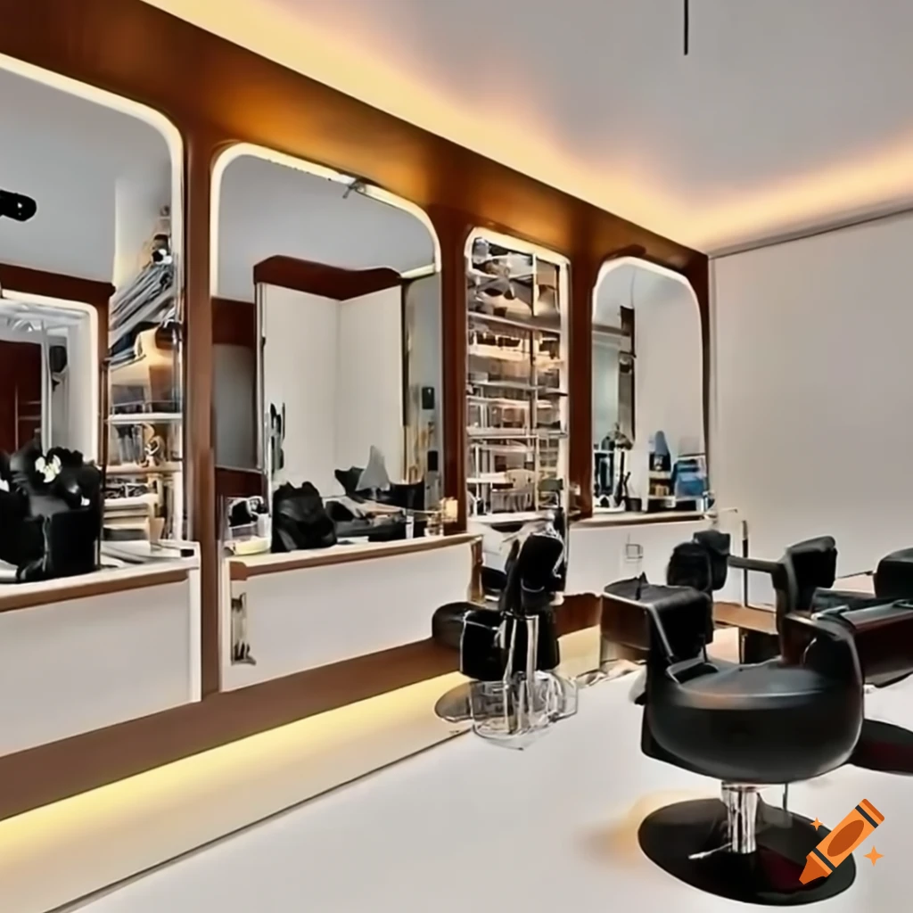 Modern hair salon for men in dubai