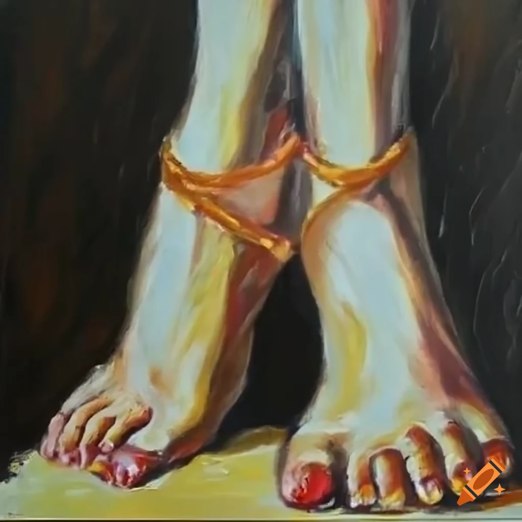 Simple base reference sketch of ballerina feet on Craiyon