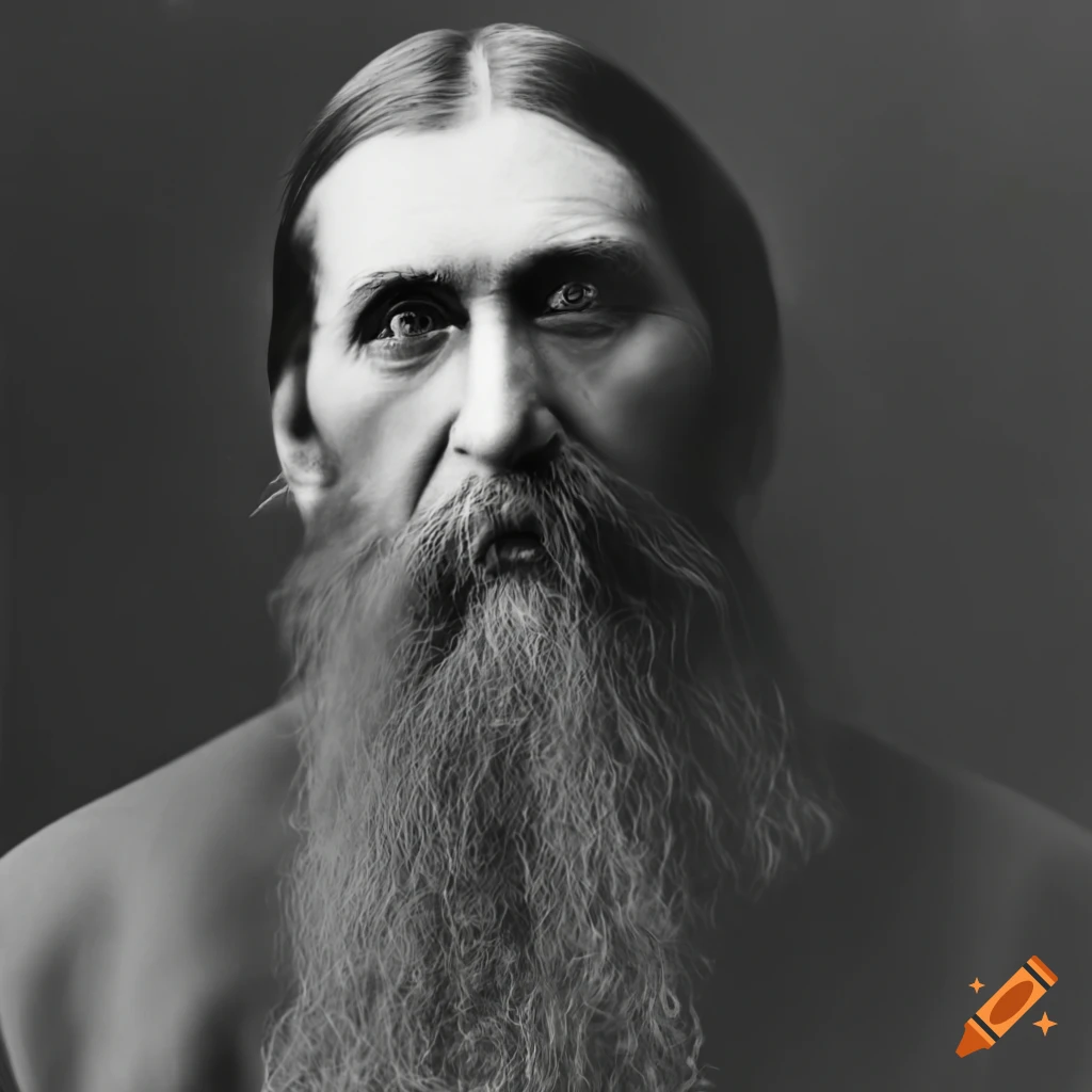 Visual representation of grigori rasputin's mysticism and intrigue