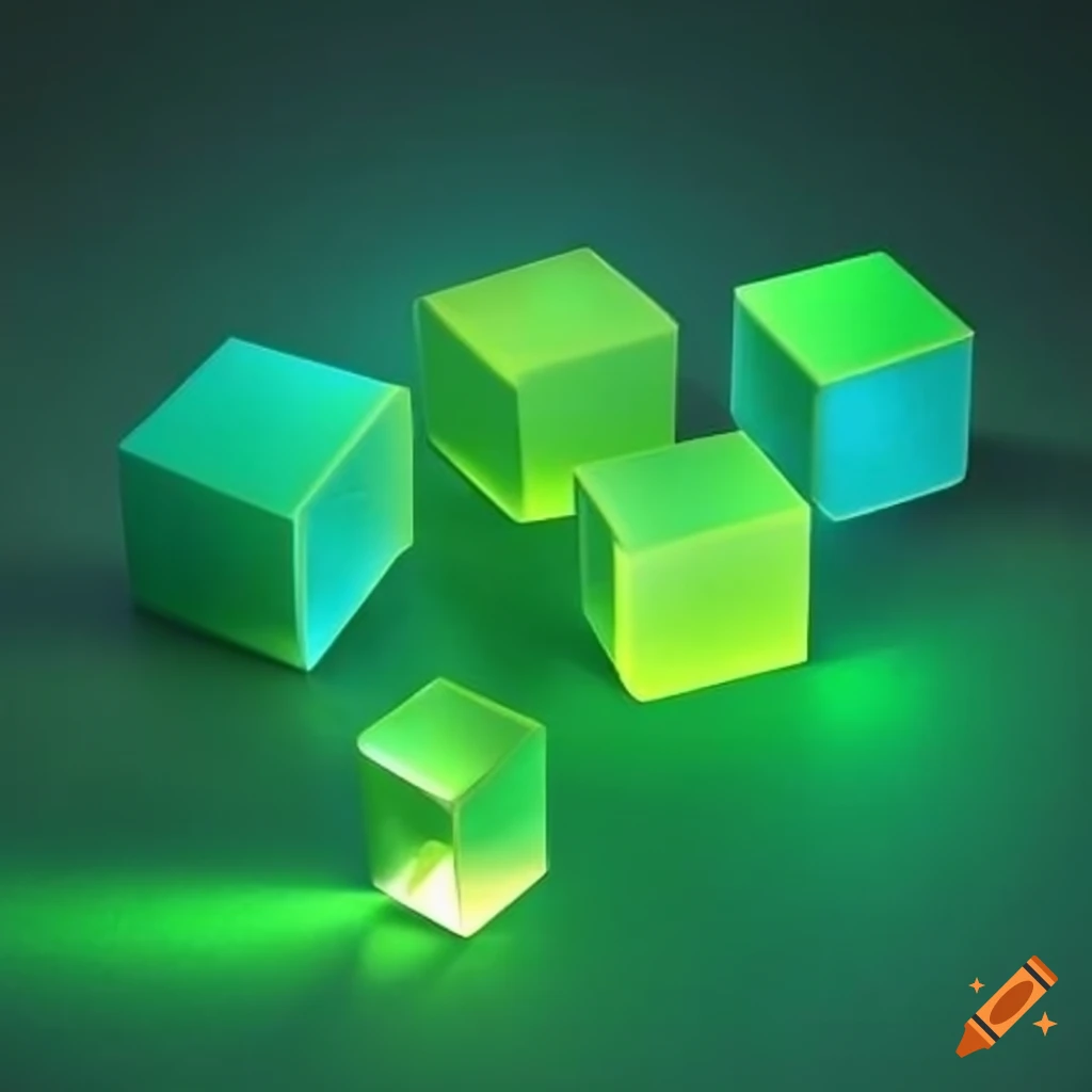 Green cubes