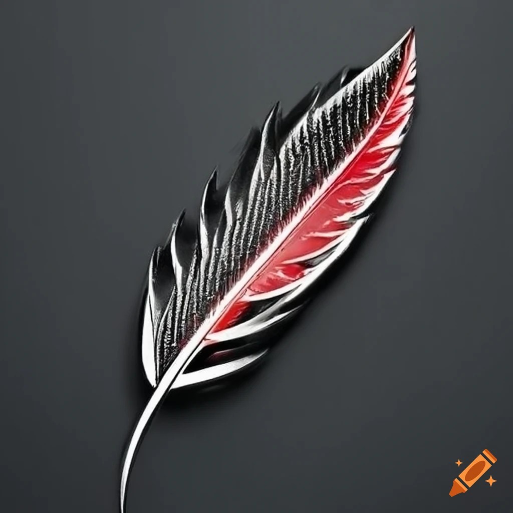 carbon fiber feather with Ducati logo