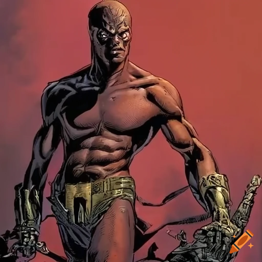 Artwork of a red martian from edgar rice burroughs' stories