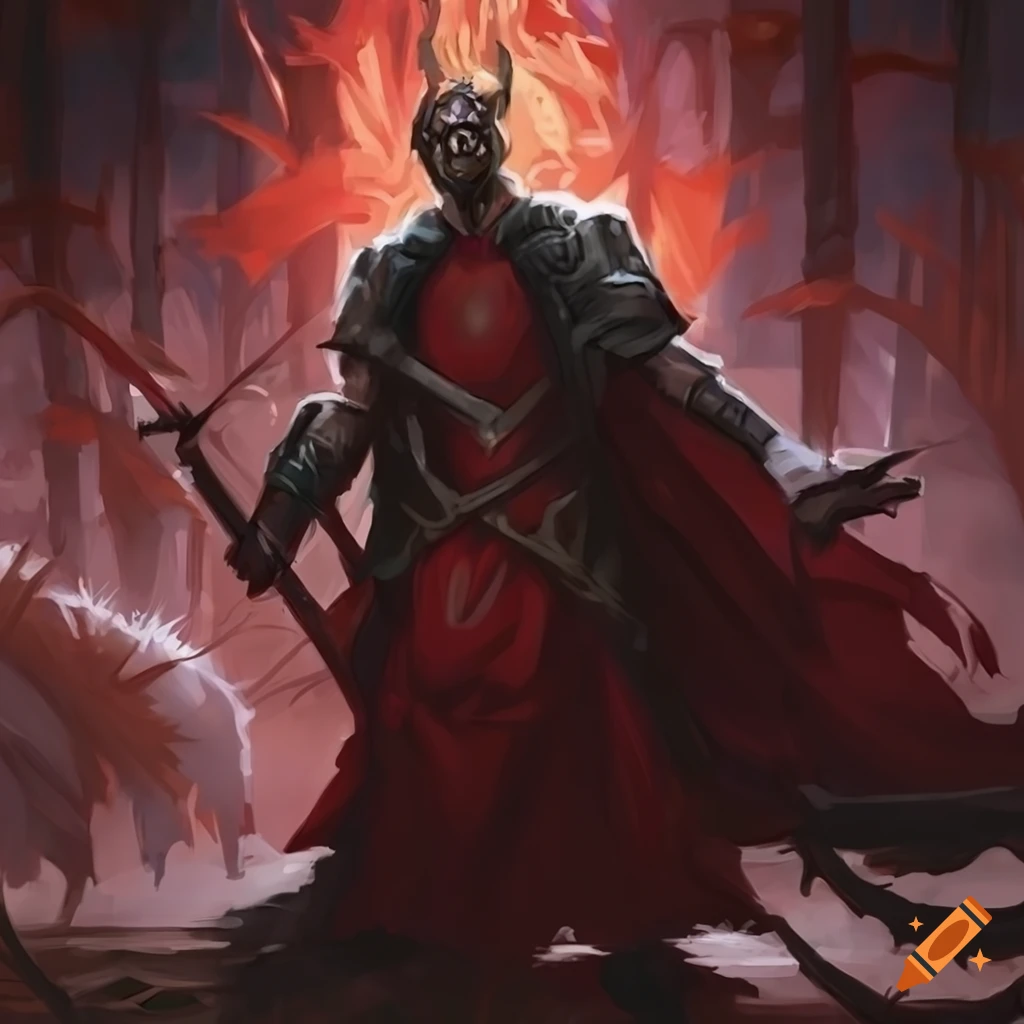 Illustration of blood animist from magic the gathering