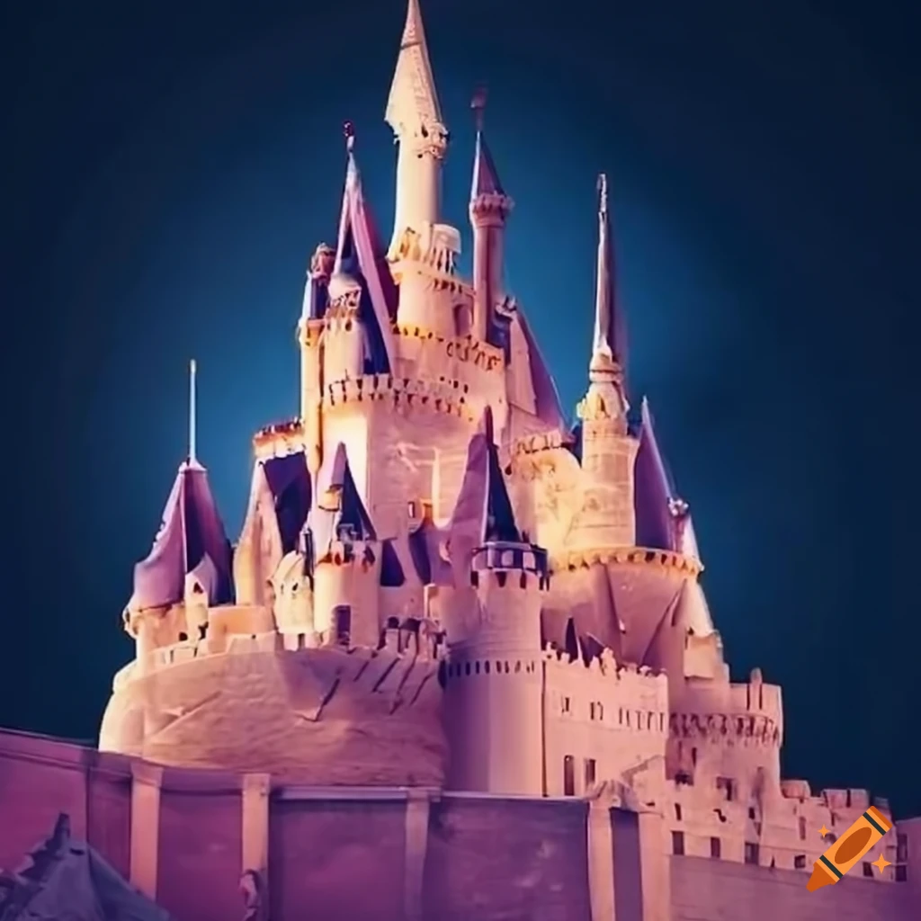 Majestic ice cream castle on Craiyon