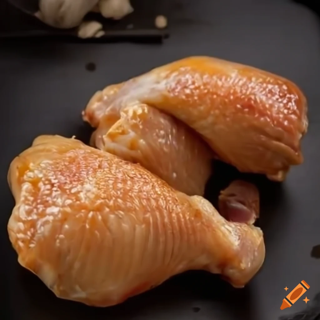 Russian to Chinese chicken legs trading landing page illustration