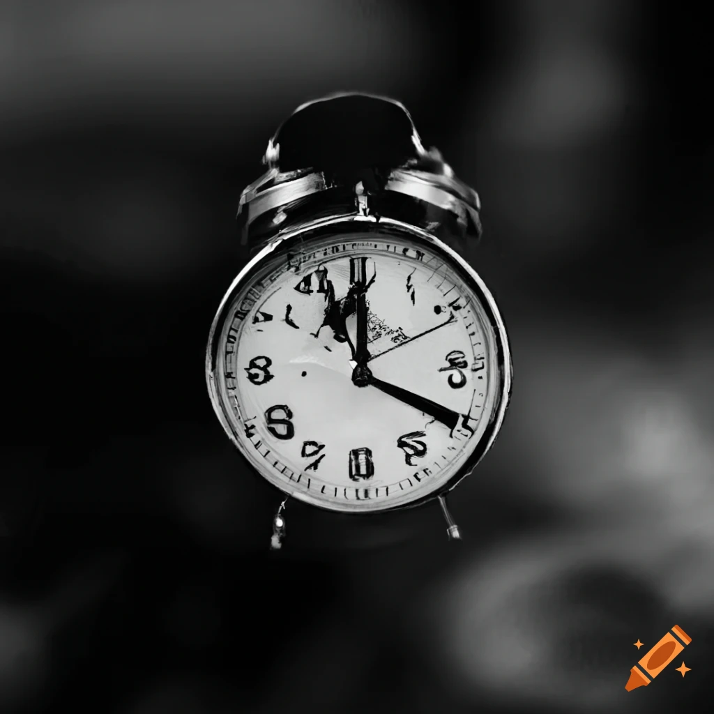 Illustration of time travel and the bootstrap paradox on Craiyon