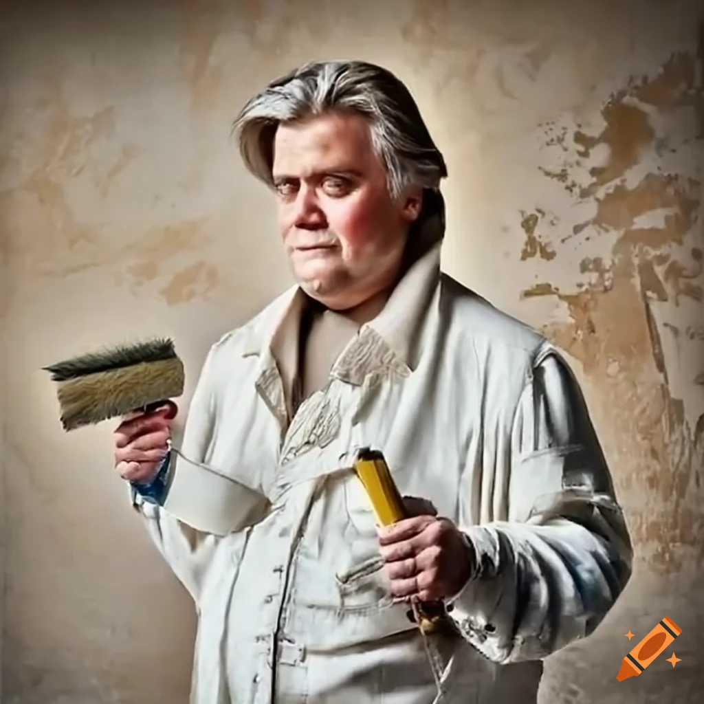 Man painting white undercoat on a fresh drywall with a roller and brush
