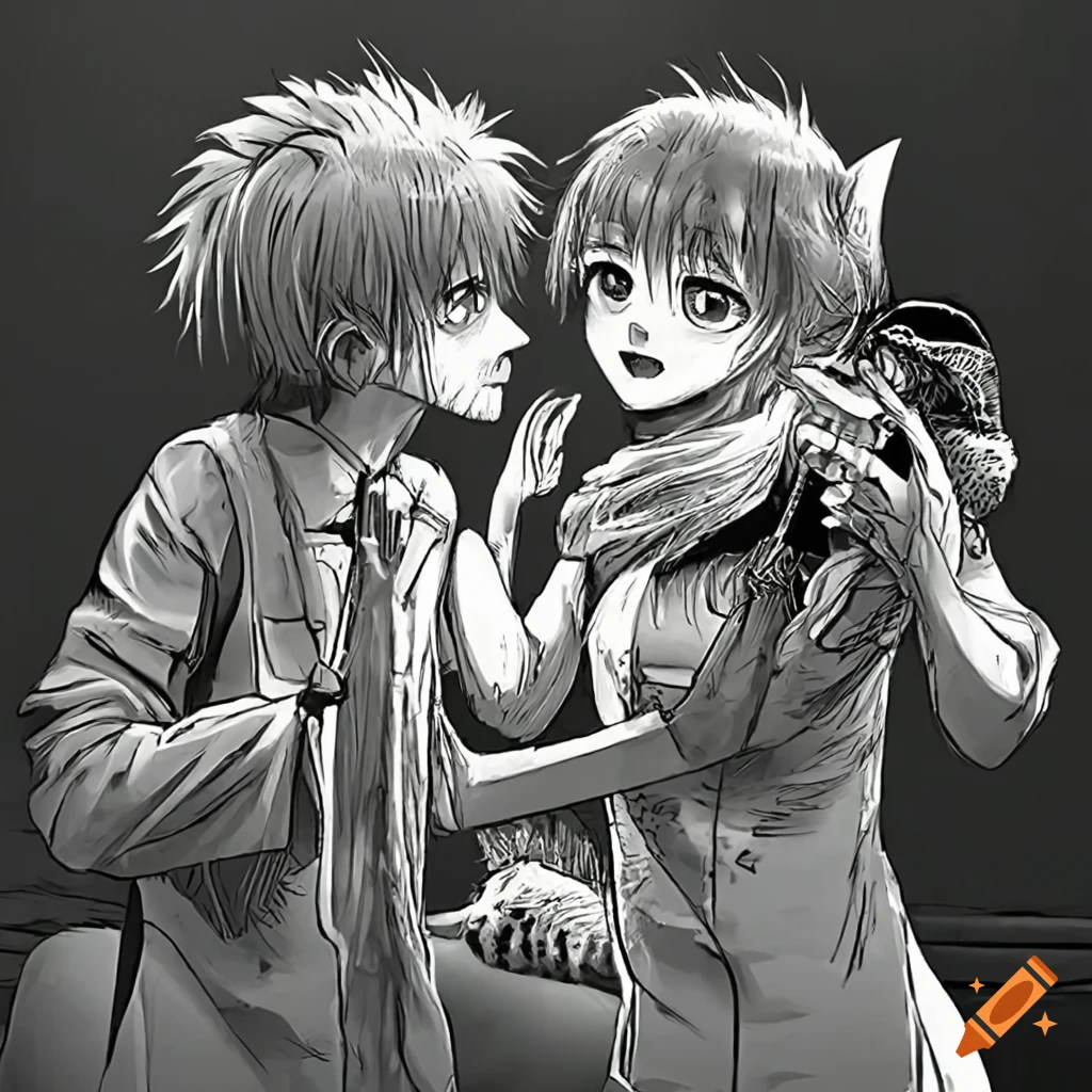 Fox at a medical checkup with a stern veterinarian in a dark clinic room