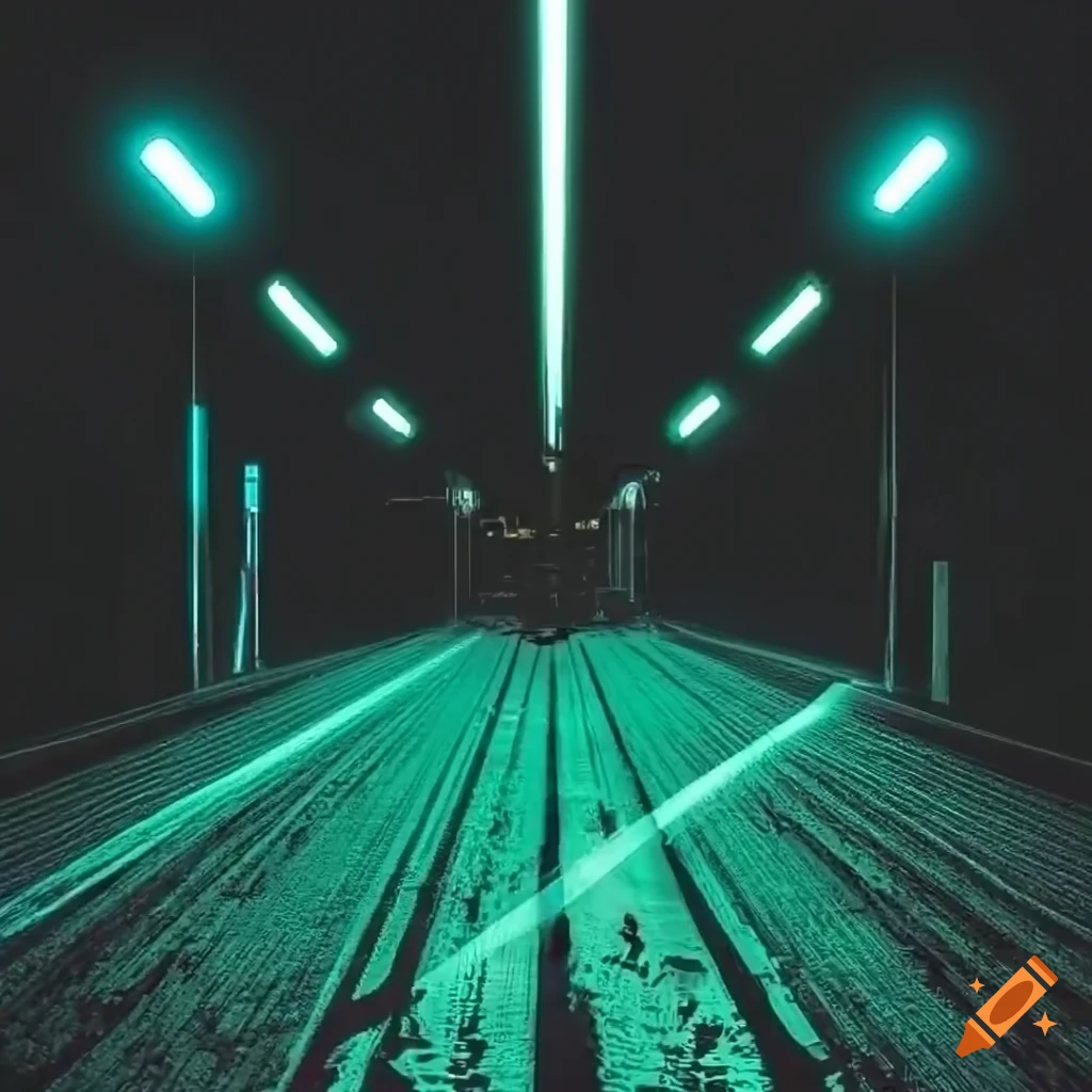 Abstract digital art with glitch and horror filter effects