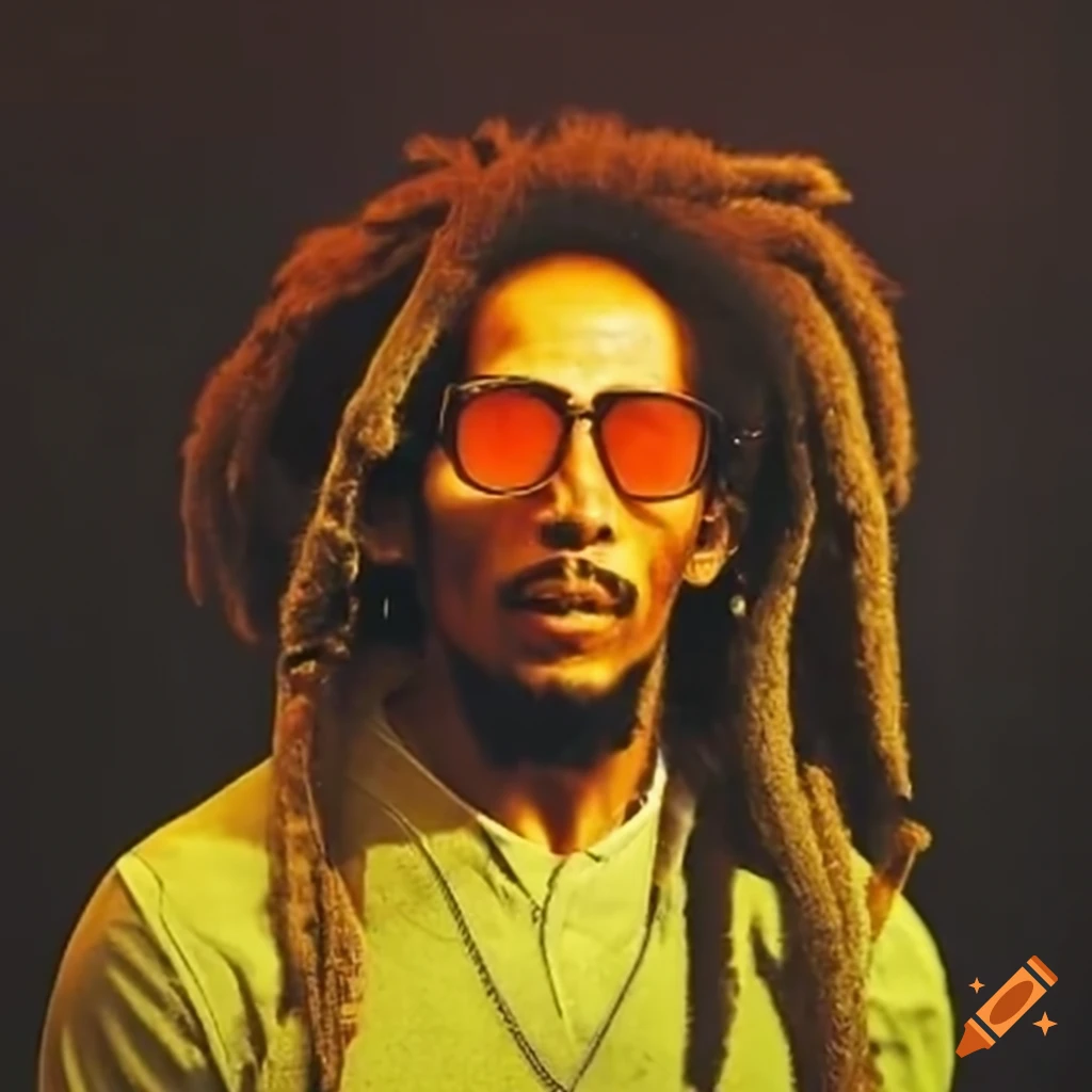 Bob Marley with sunglasses