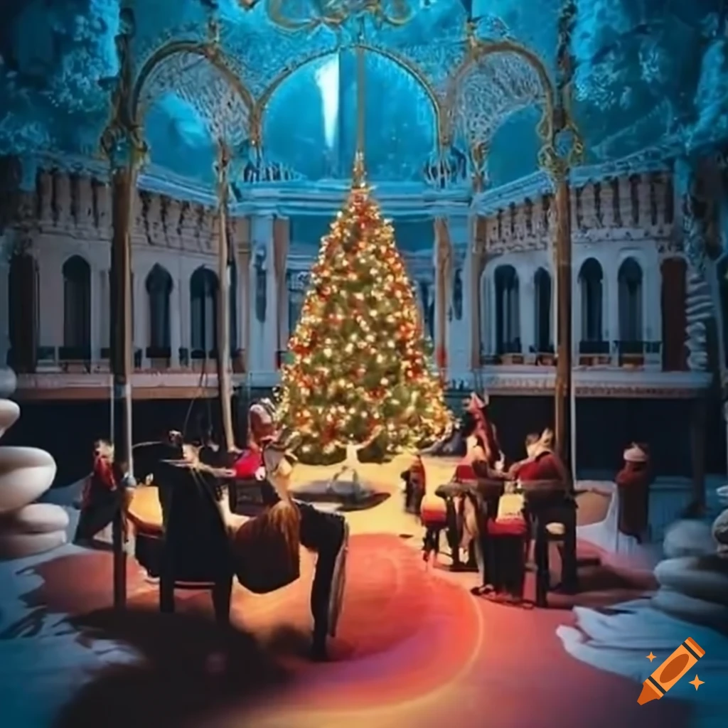 Instalación musical sobre una zambombá típica de Navidad andaluza