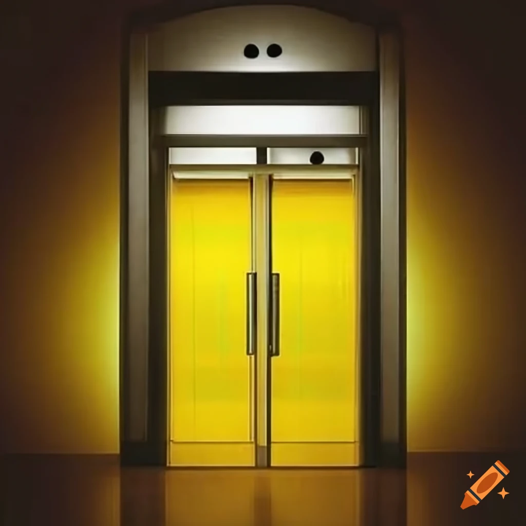 Yellow elevator on Craiyon