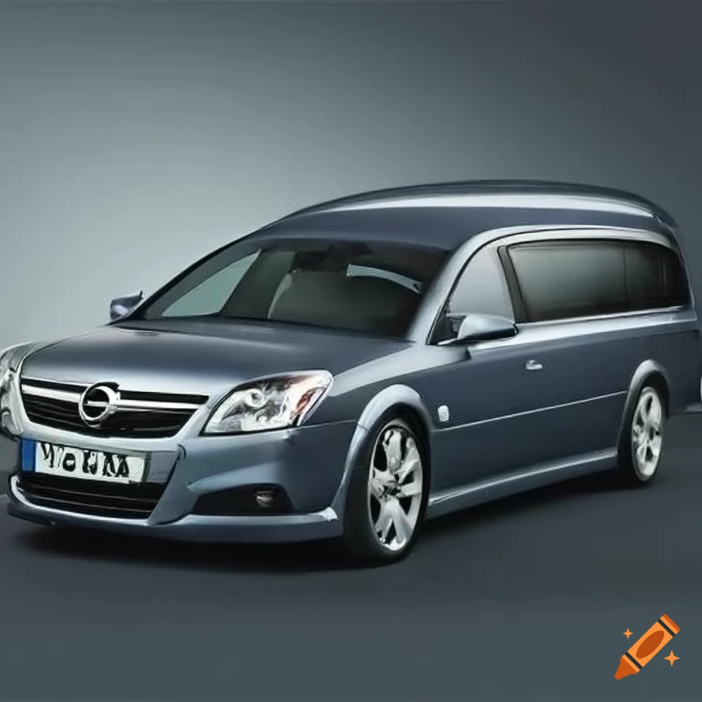 Gray Opel Vectra C funeral hearse