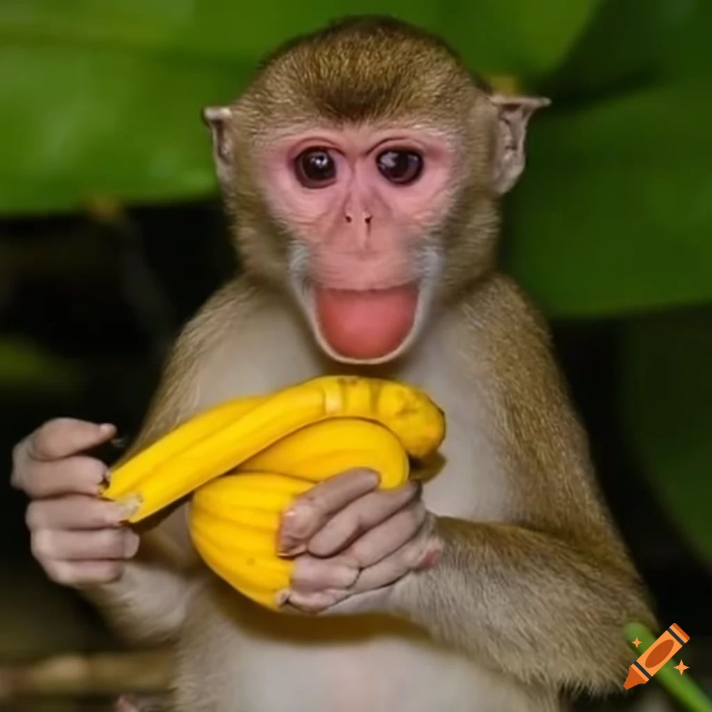 Monkey with a banana ray gun on Craiyon