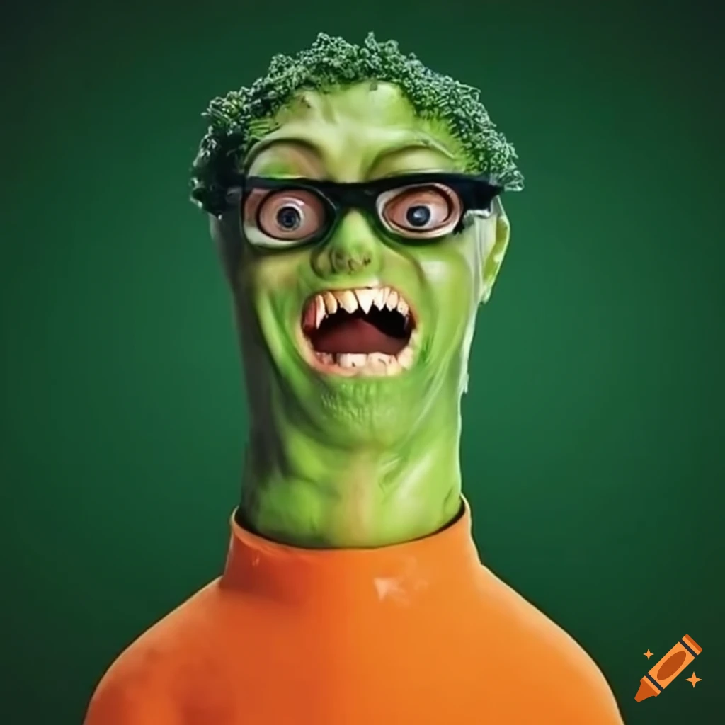 Broccoli gang terrorizing nerdy carrots on Craiyon