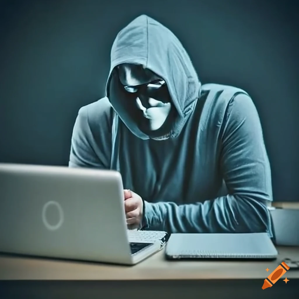Focused computer programmer working on code on Craiyon