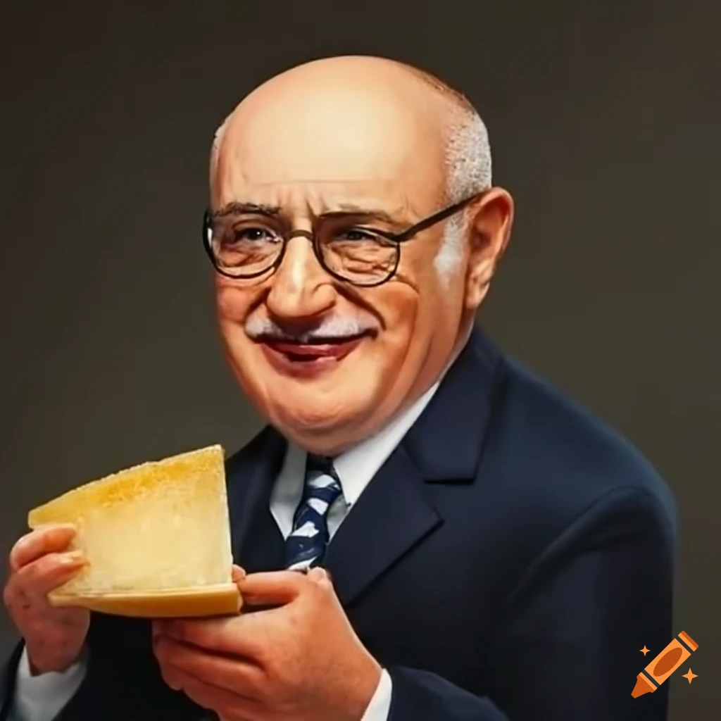 Guy parmelin with parmesan cheese on Craiyon