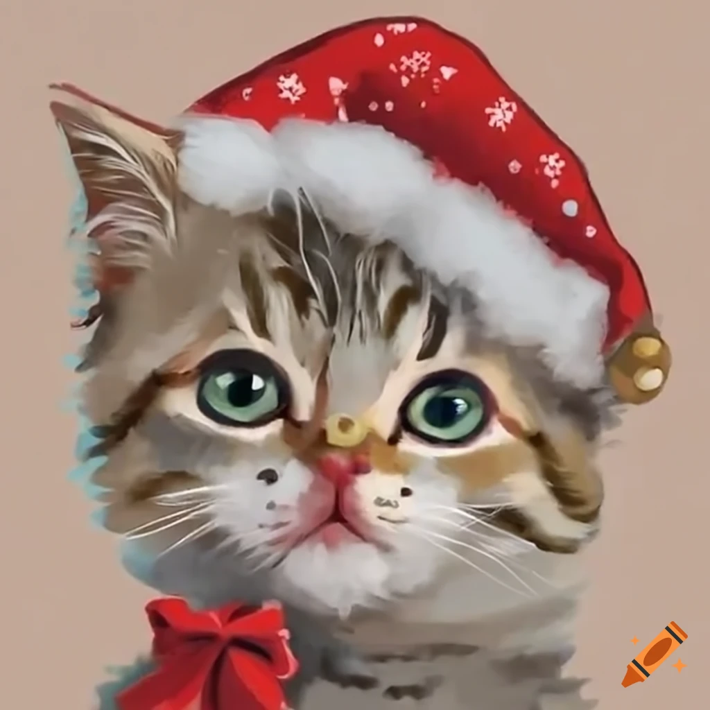 Christmas tree filled with kittens