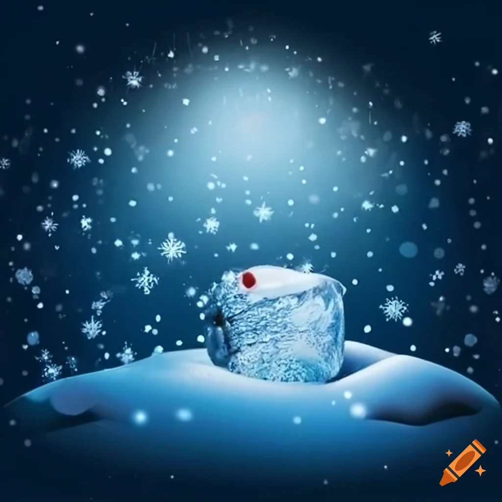 Snow and ice holiday theme on Craiyon