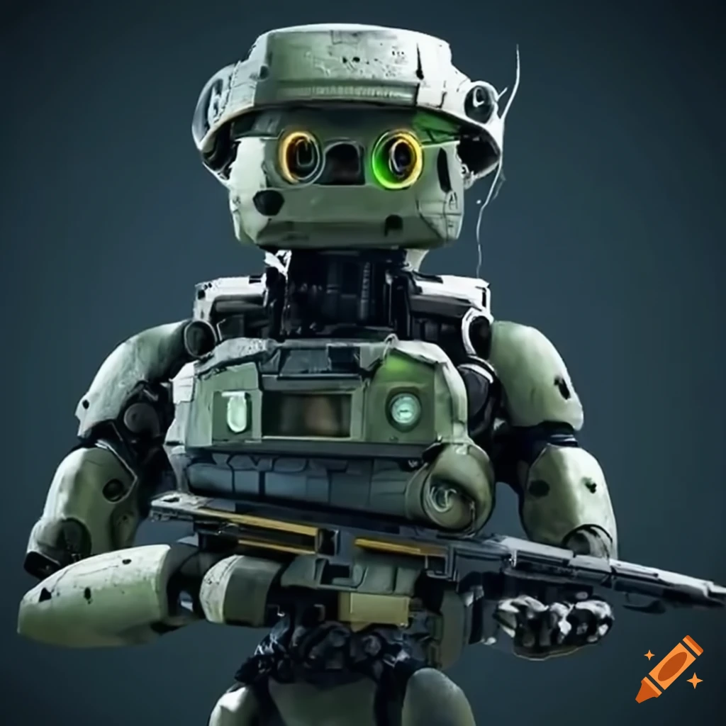 Combat robot army type on Craiyon