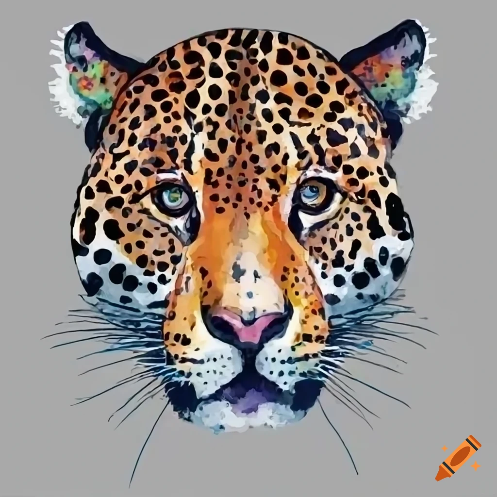 Powerful jaguar portrait