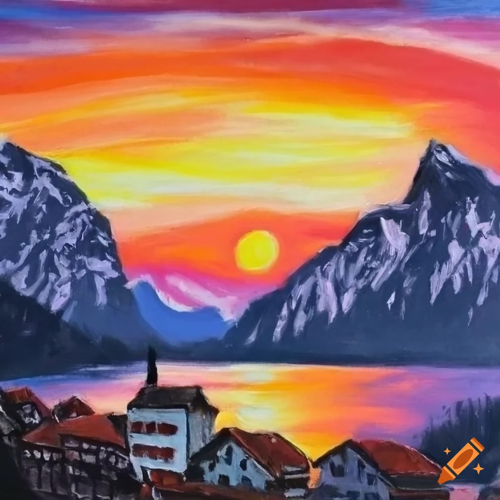 sunset oil pastel drawing for beginners - How To Draw A Beach Sunset -  YouTube