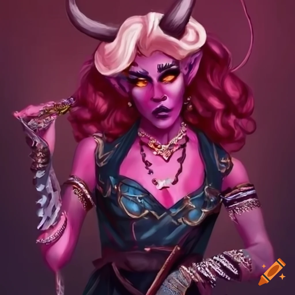 Bard tiefling painter drag queen