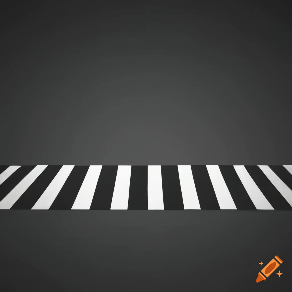 Black and white zebra crossing