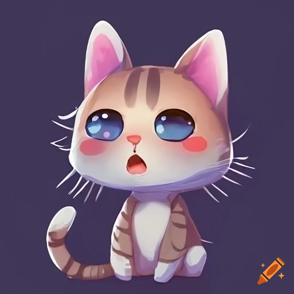 Chibi cat illustration