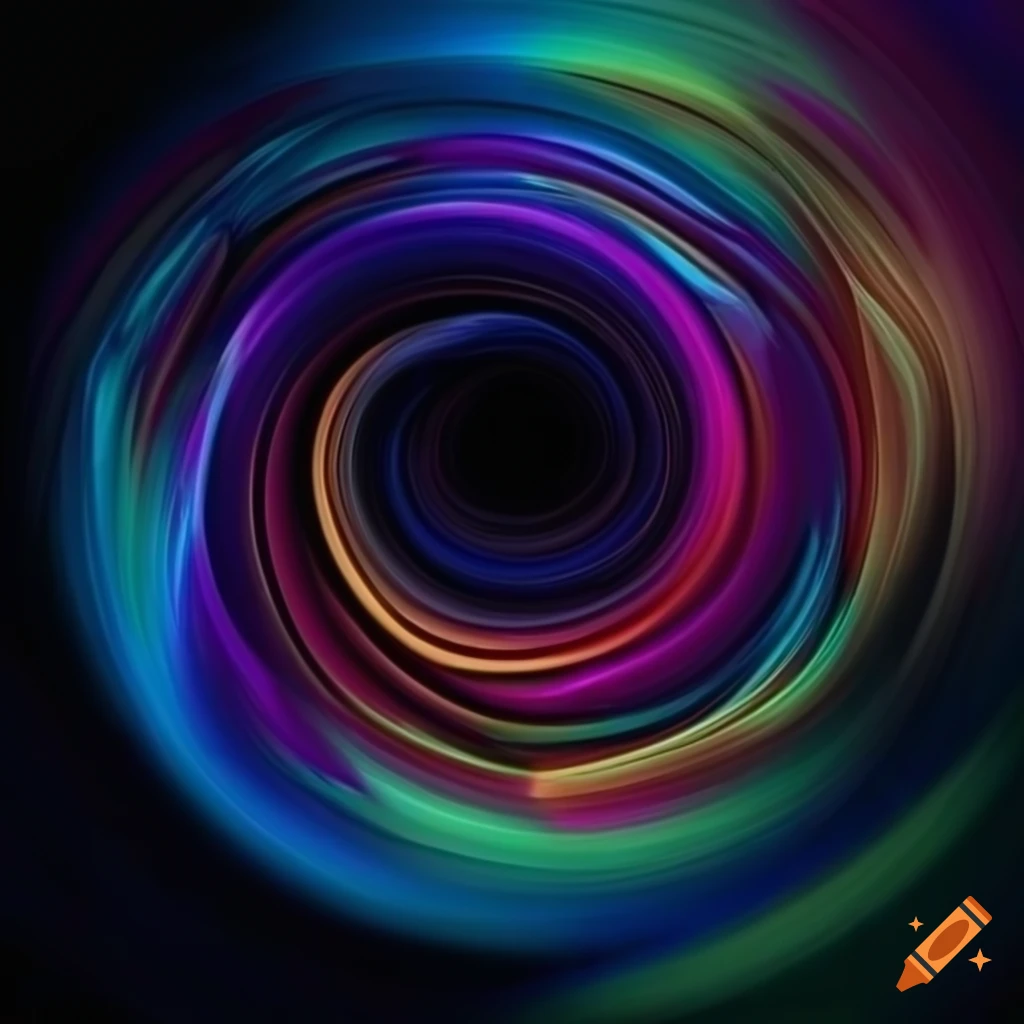 Dark and colorful abstract art