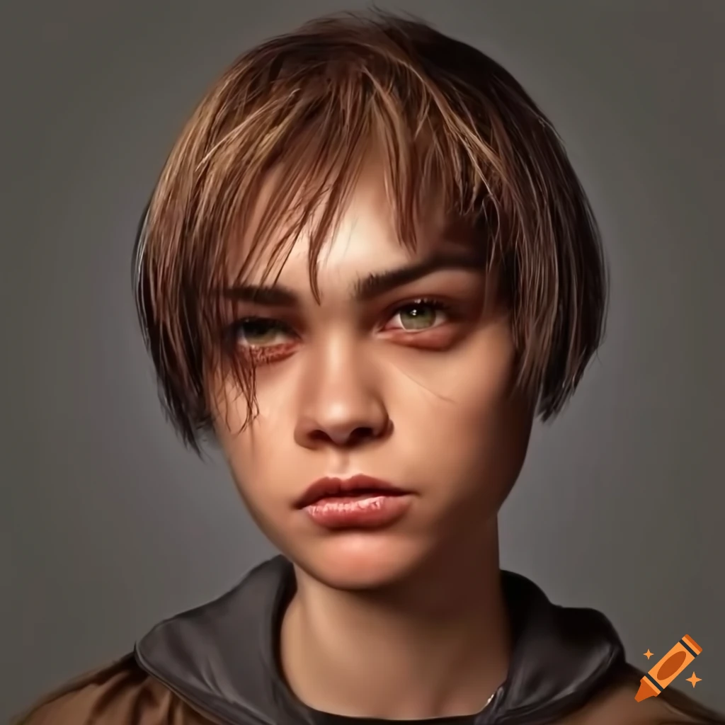 An unattractive plainlooking tanskinned adult woman with boyish short