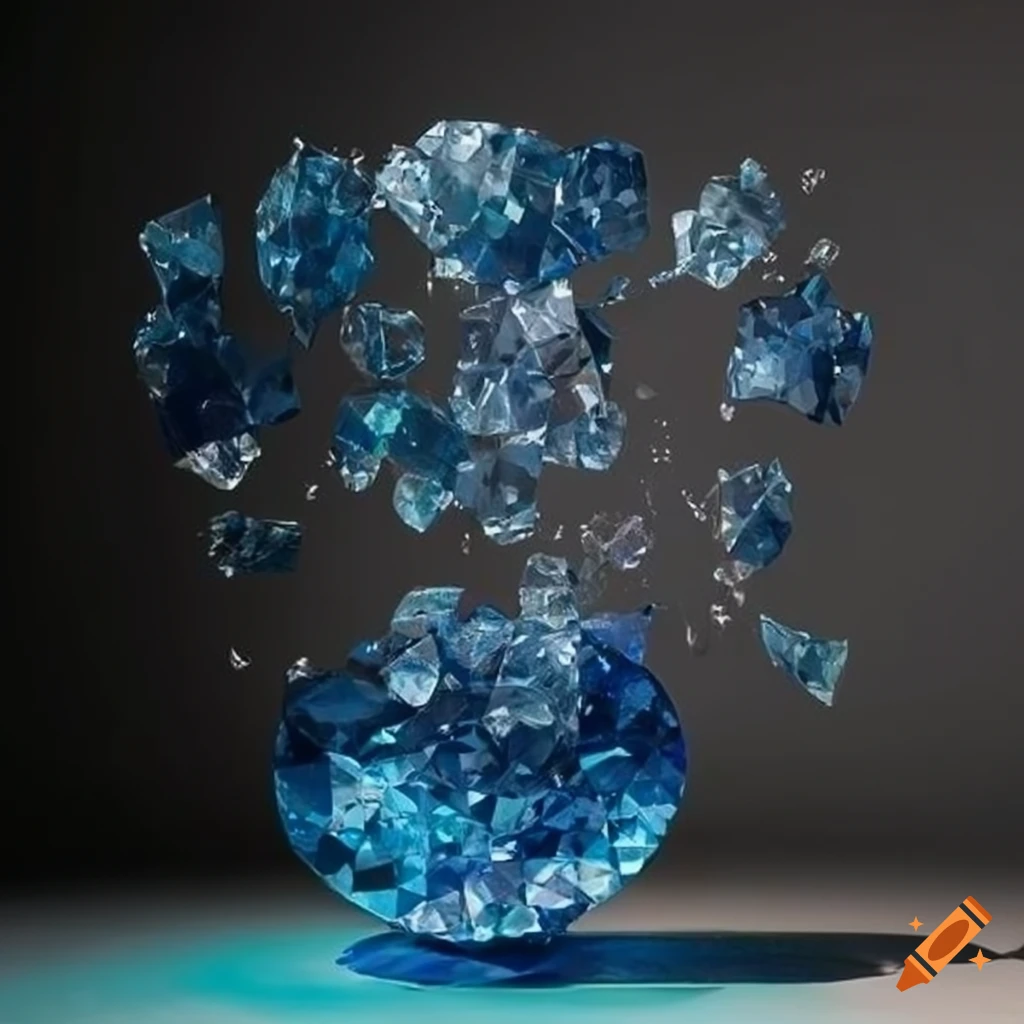 Collection of crystalline art in a chic gallery