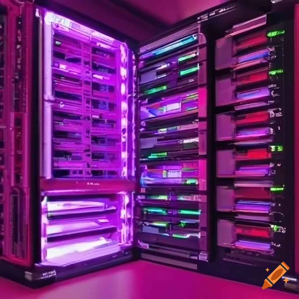 Self service server and cloud hardware with magenta disc drive