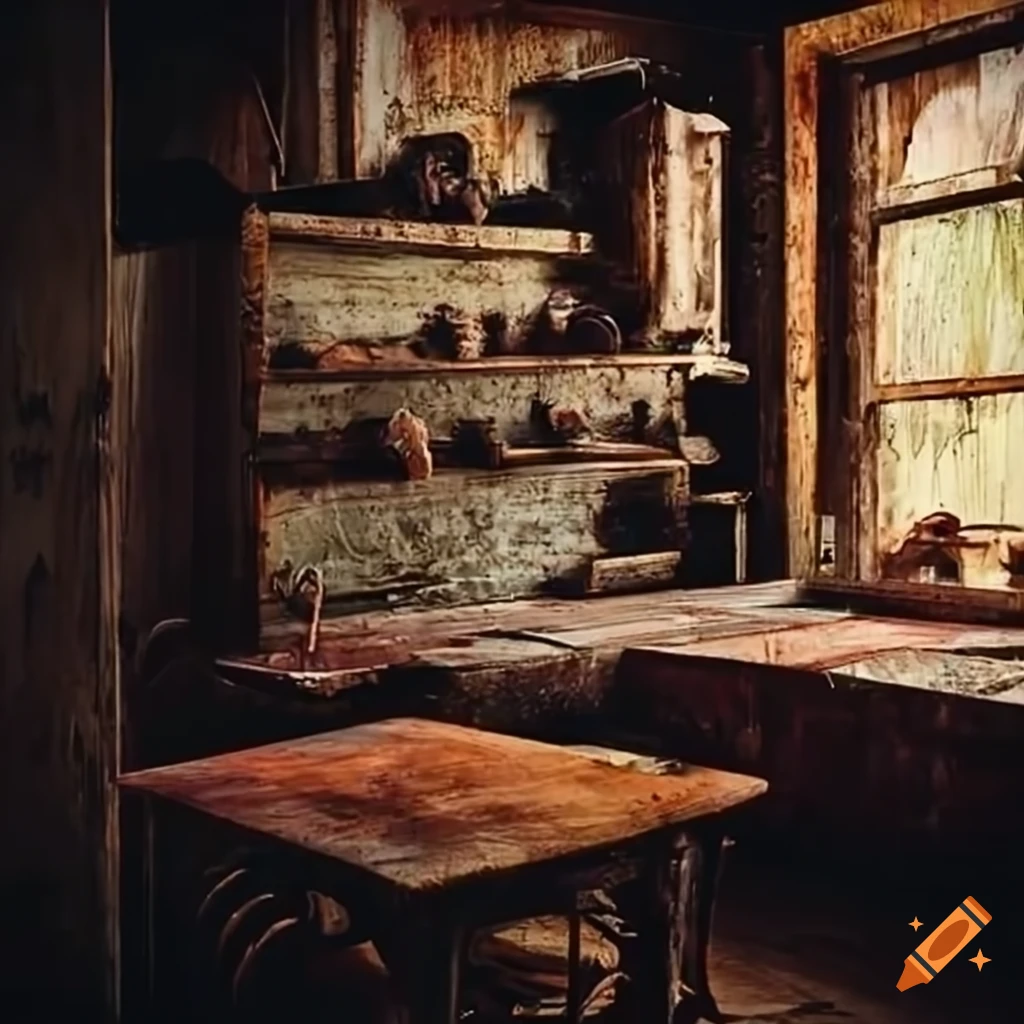 Rusty ship kitchen