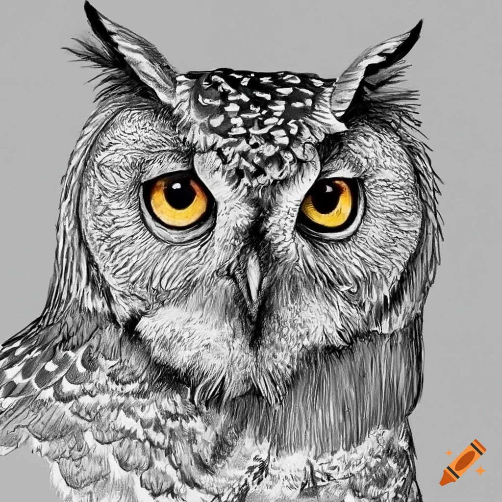 Pencil Sketch Owl Stock Illustrations – 1,116 Pencil Sketch Owl Stock  Illustrations, Vectors & Clipart - Dreamstime