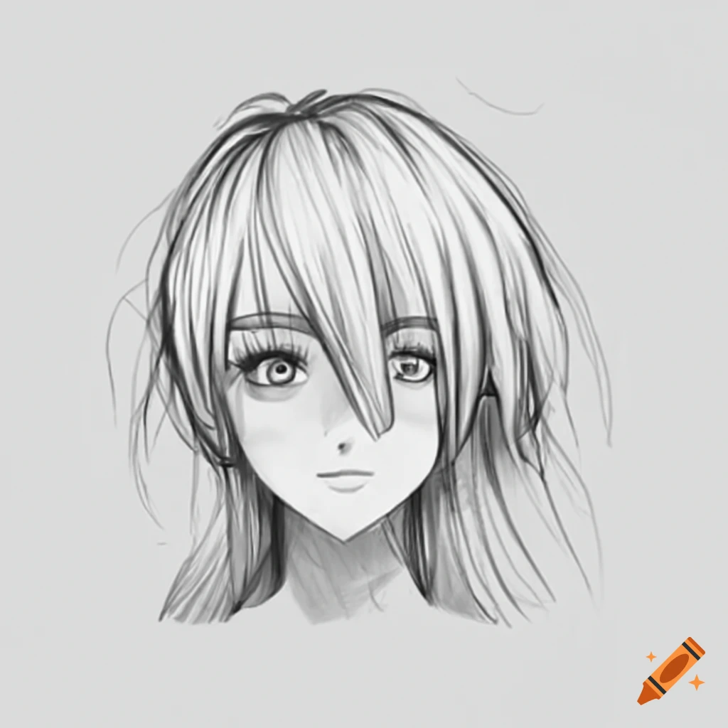 Anime Girl Face Coloring Page Illustration Outline Sketch Drawing Vector,  Anime Drawing, Wing Drawing, Girl Drawing PNG and Vector with Transparent  Background for Free Download
