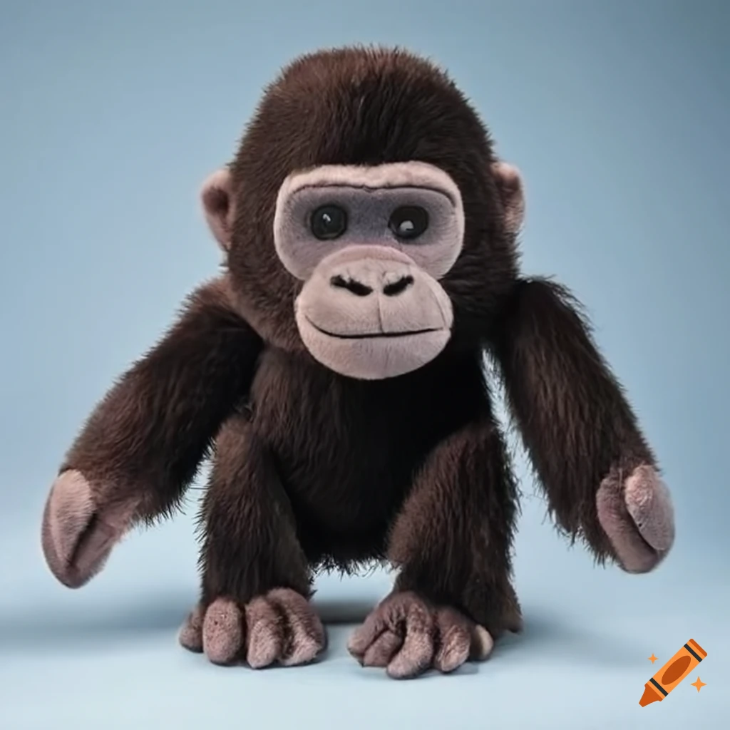 Cuddly toy gorilla