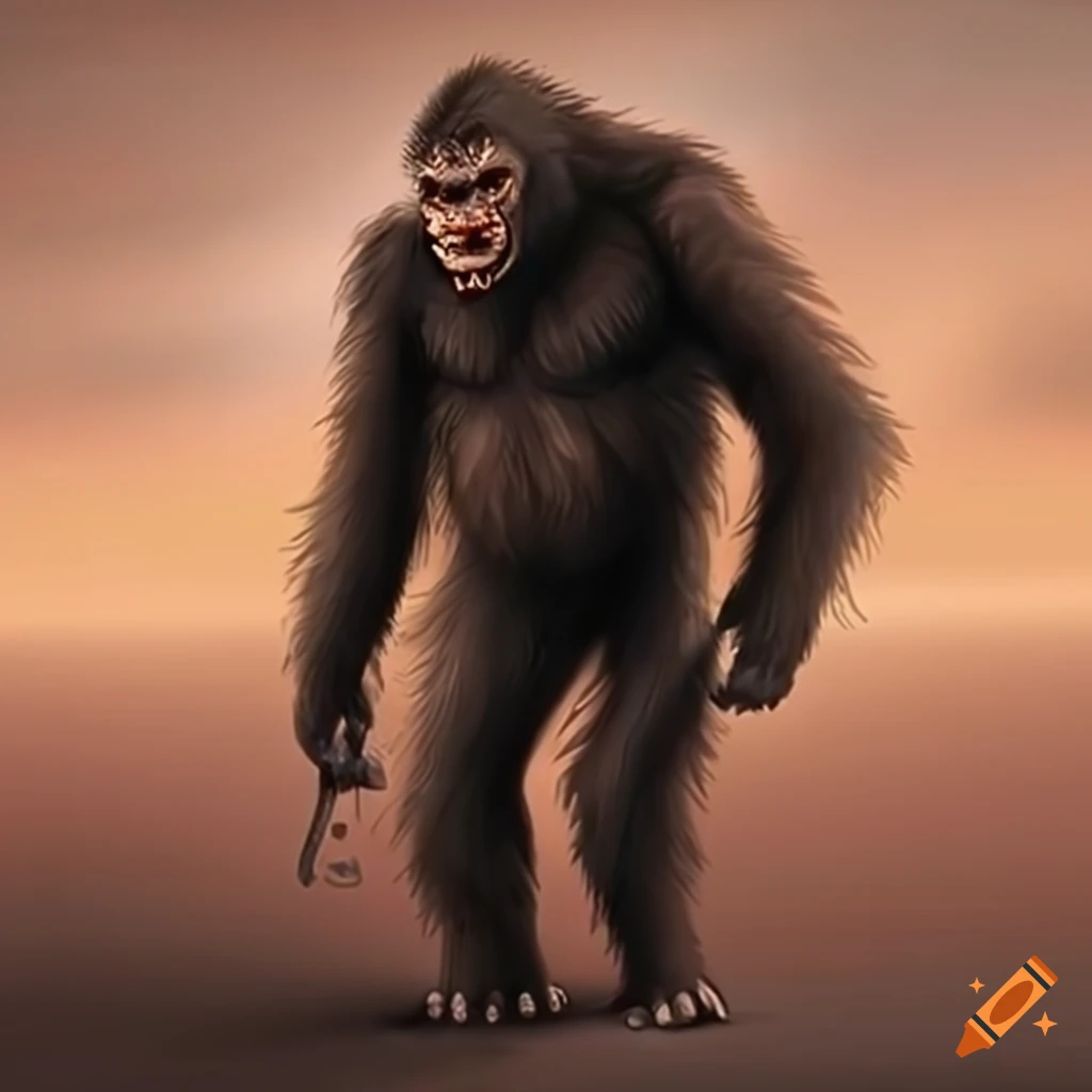 Illustration of bigfoot