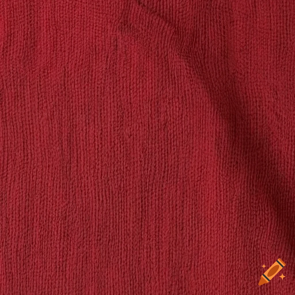 Smooth red scarf material texture