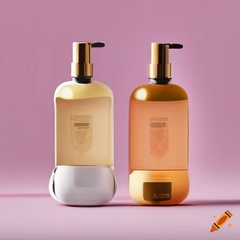 Luxurious selfcare kit with glass bottle cleansers for double