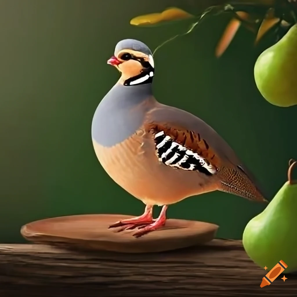 Partridge in a pear tree on Craiyon