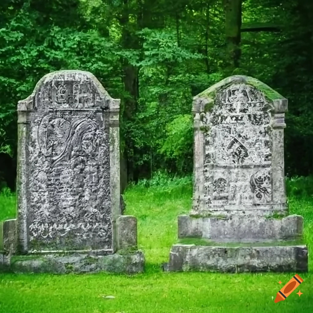 Two gravestones side by side