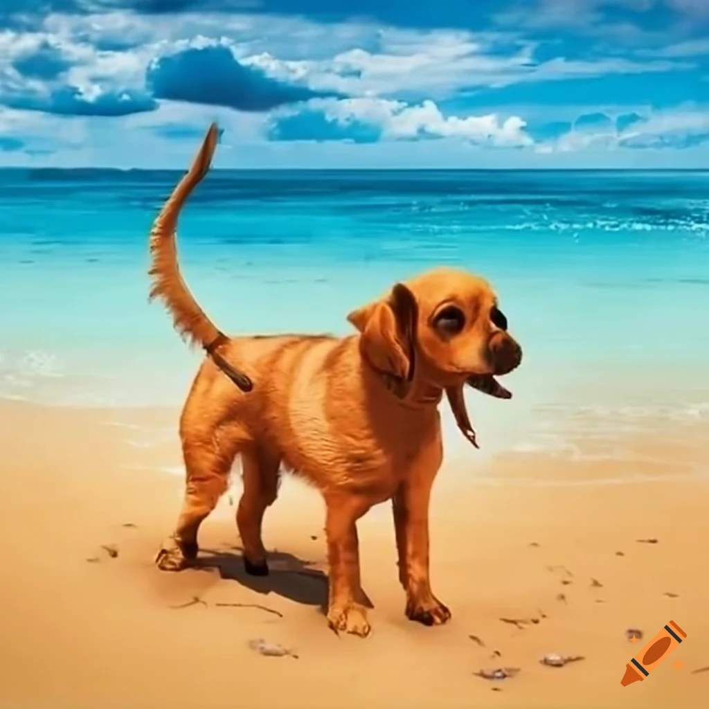 Dog Walking On The Beach dog-walking-on-the-beach